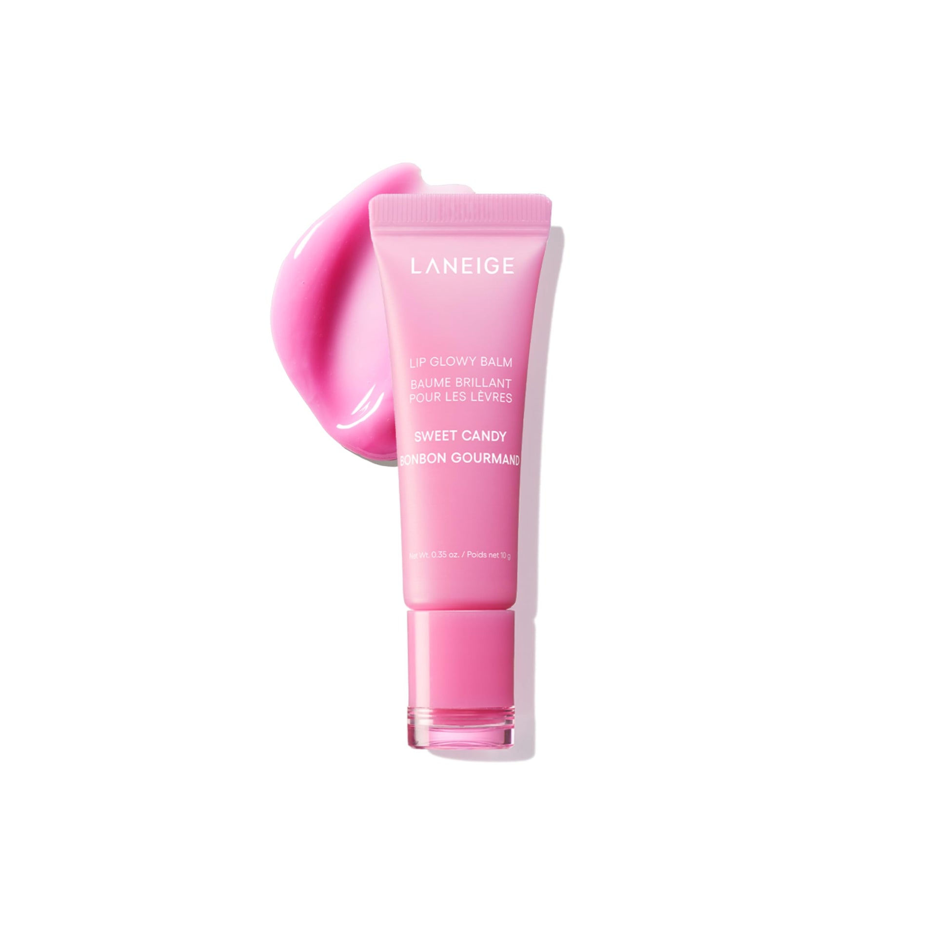 LANEIGE Lip Glowy Balm: Sheer Tinted Lip Treatment Balm Tube with Shea & Murumuru Butters for