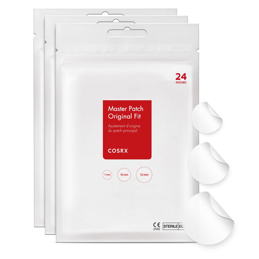 COSRX Acne Pimple Patches Absorbing Hydrocolloid Spot, 3 Size (72 Count)