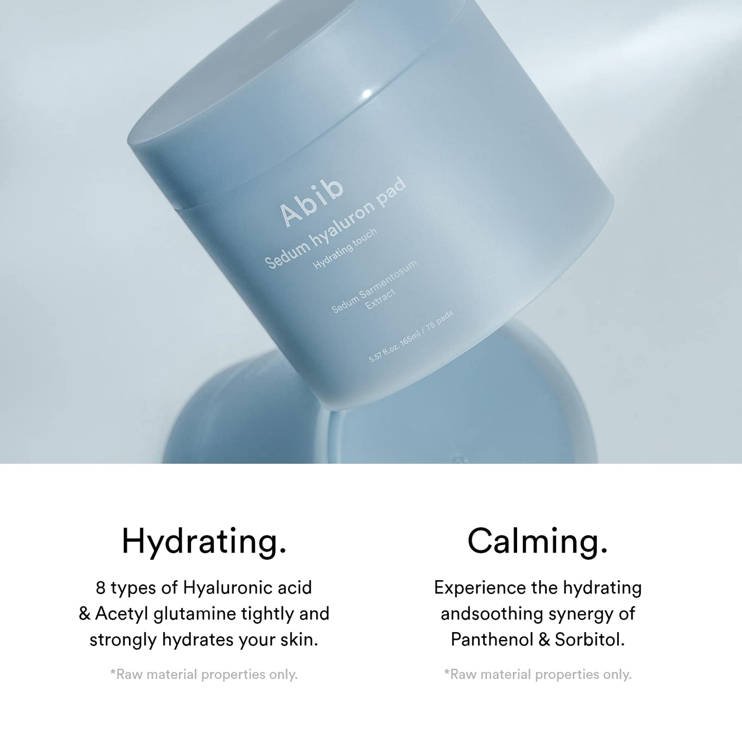 Abib Sedum hyaluron pad Hydrating touch (75 pads) | Hydrating for Dry Skin, Korean Skincare
