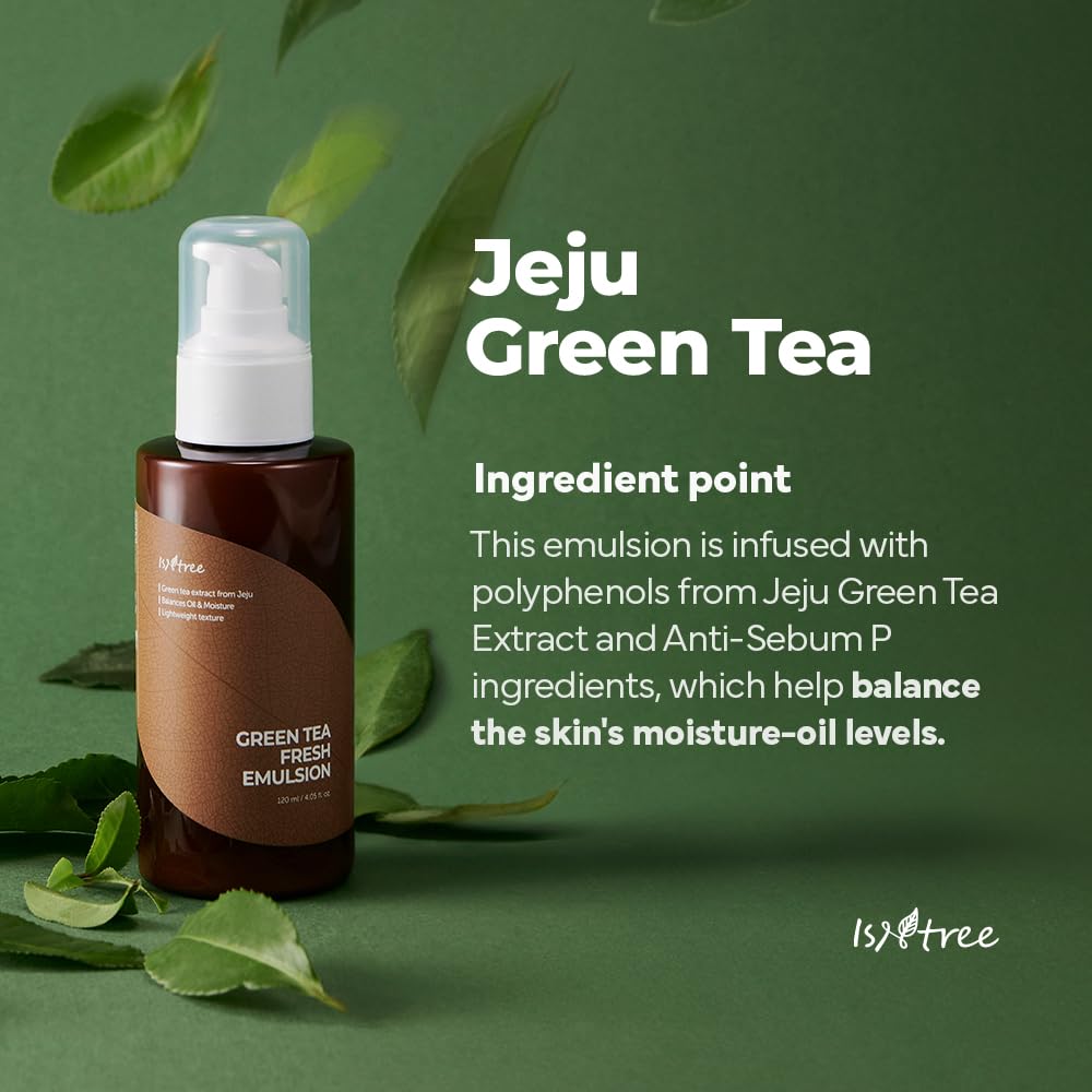 IsNtree Green Tea Fresh Emulsion, 4.05 fl oz (120 ml)