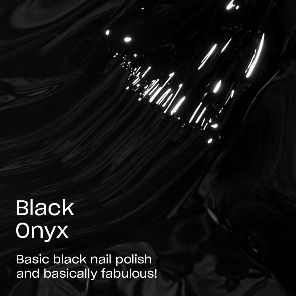 OPI Nail Lacquer, Opaque & Vibrant Crème Finish Black Nail Polish, Up to 7 Days of Wear, Chip