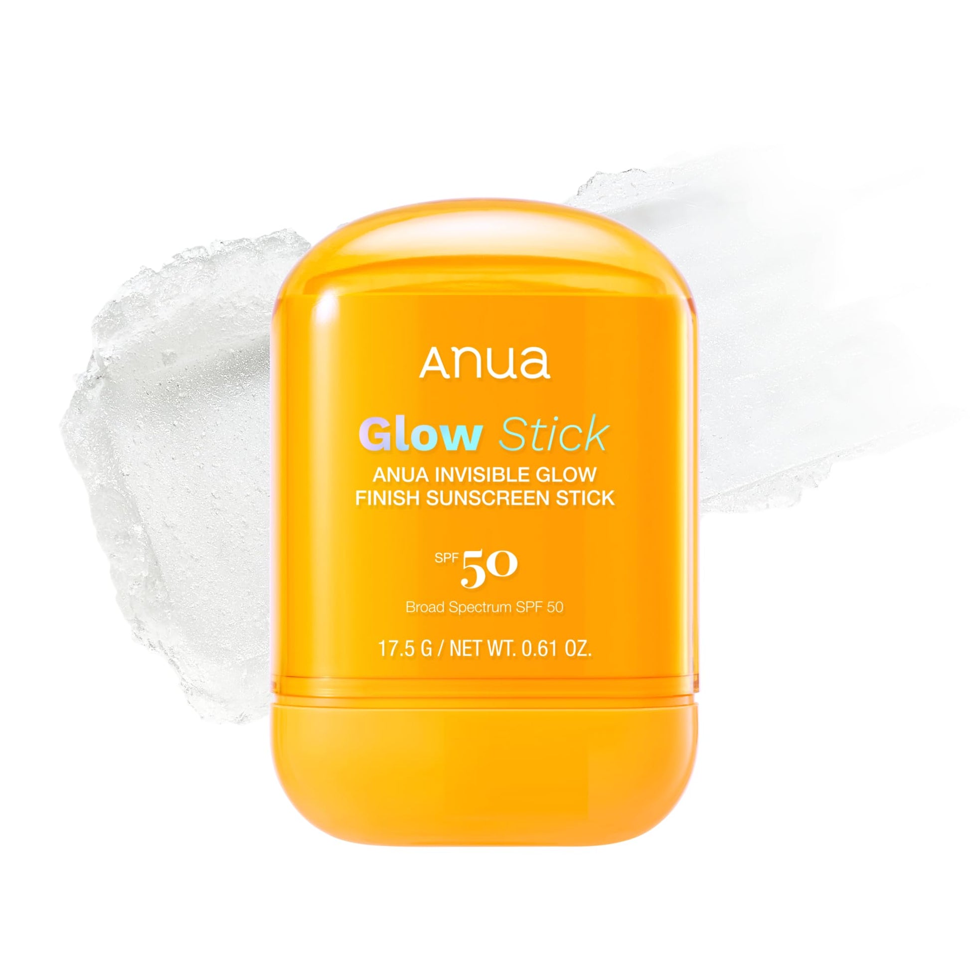 Anua Invisible Glow Sun Stick, SPF 50, Broad Spectrum UV Protection, Lightweight Sheer Finish for