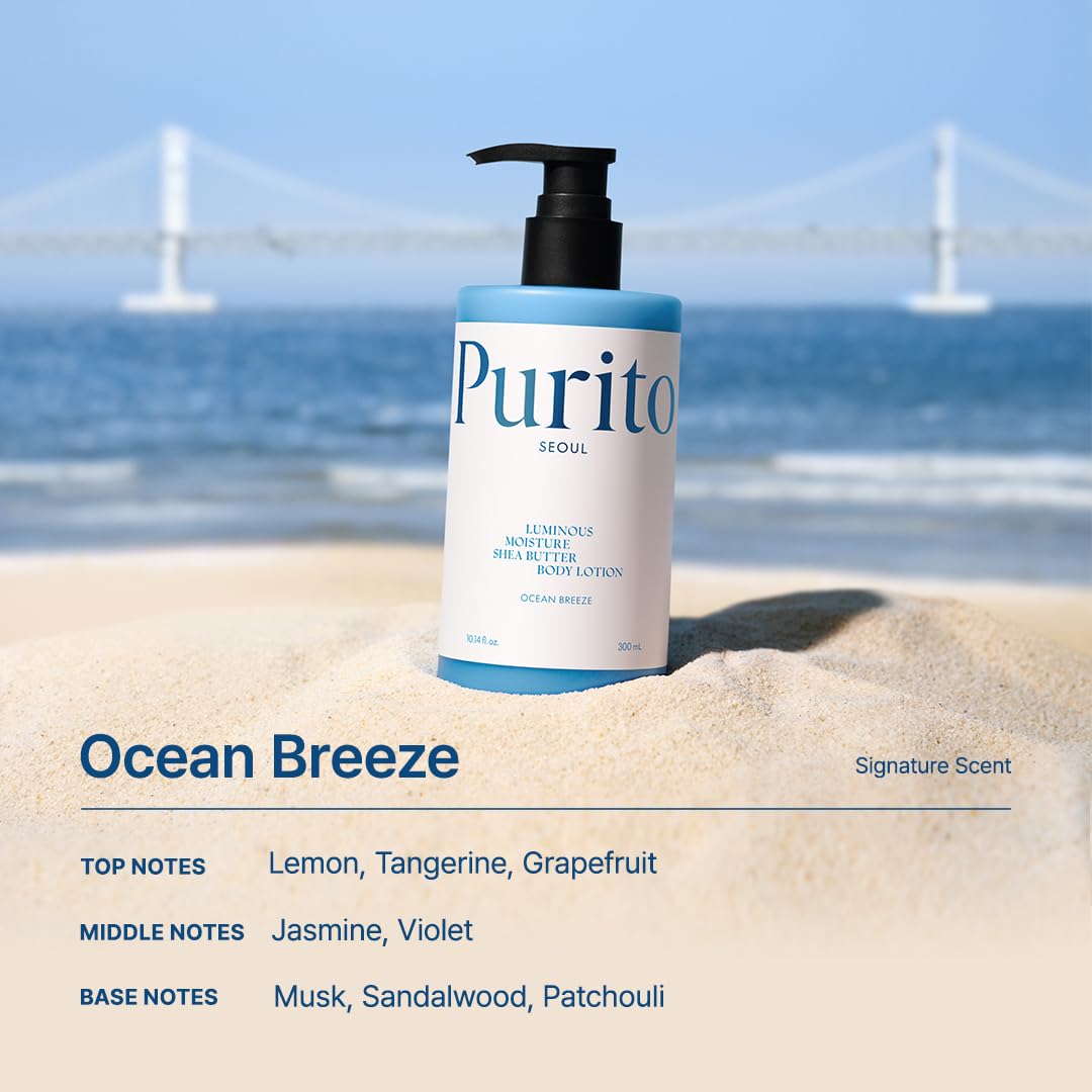 PURITO Shea Butter Lotion (Ocean Breeze) | Body Lotion With Ocean Scent