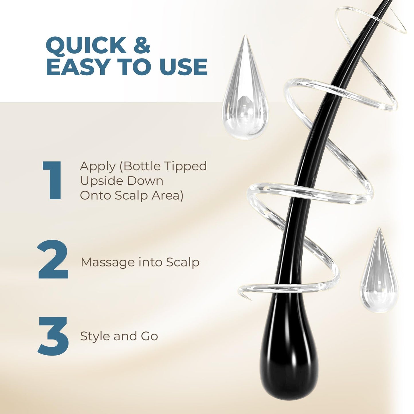 HAIRMETTO Saw Palmetto Extract Serum for Hair Loss, Hair Growth Serum with Stinging Nettle, Rosemary Oils and Peppermint Scent, Hair Serum for Men and Women - 4oz (118ml)