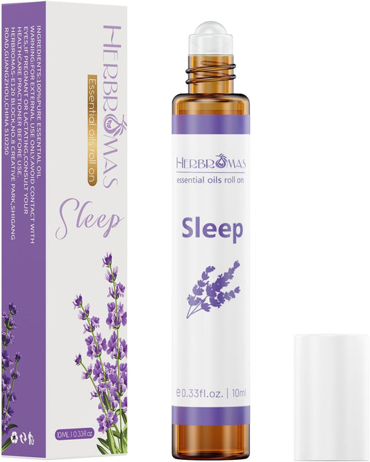 Relaxation Aromatherapy Essential Oil Roll On Gift for Women, Natural & Pure with Travel Size Roller Ball Bottle 0.33 Fl.oz. Each