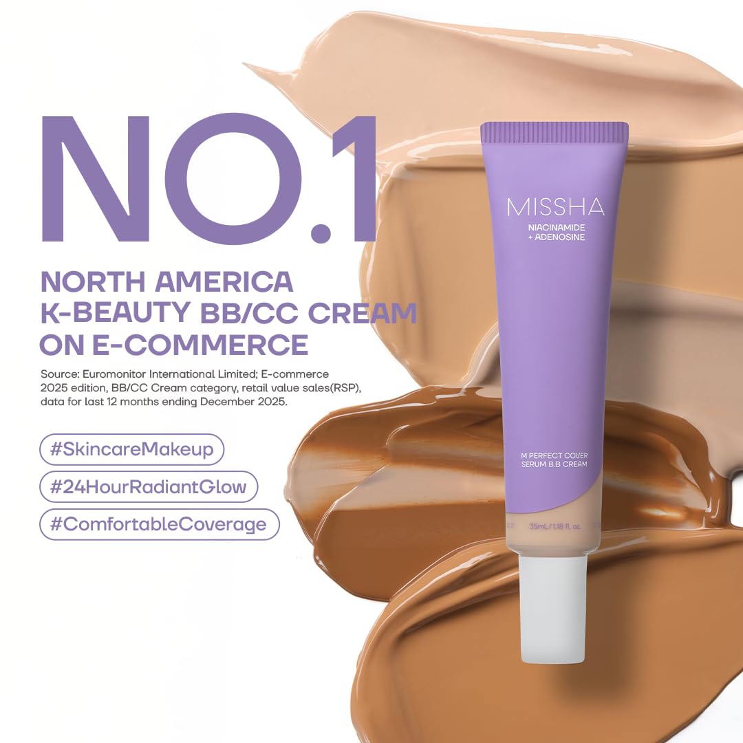 MISSHA M Perfect Cover Serum BB Cream No.21 Light Beige 1.18 oz