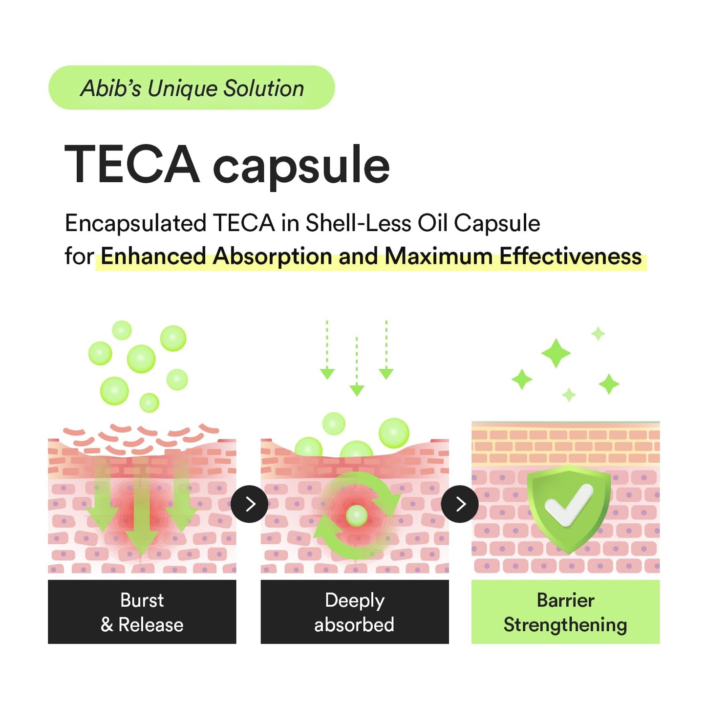 Abib Heartleaf TECA capsule serum Calming drop 1.69 fl.oz., Soothing Hydration with Centella