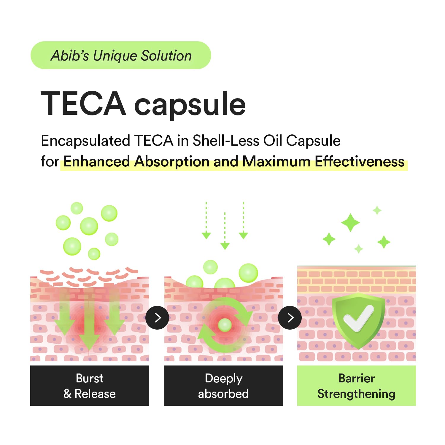 Abib Heartleaf TECA capsule serum Calming drop 1.69 fl.oz., Soothing Hydration with Centella