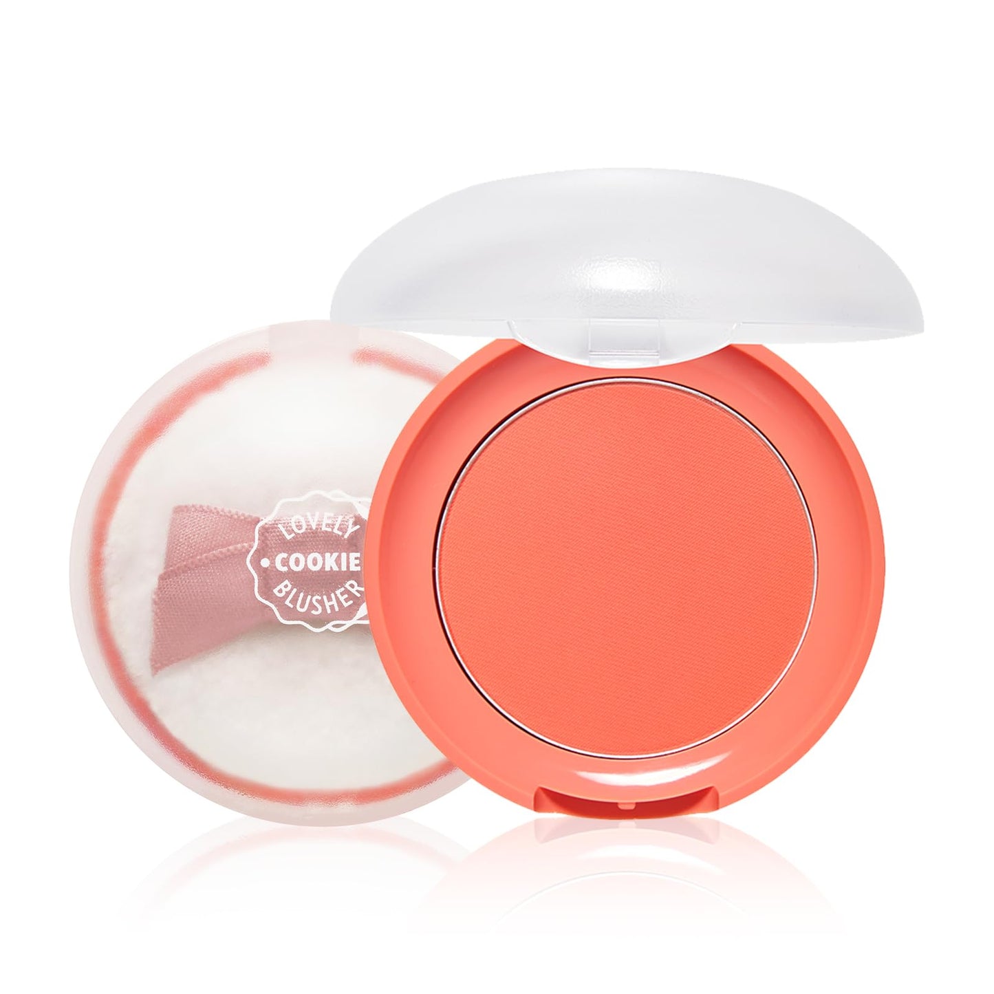 ETUDE Lovely Cookie Blusher - Red Grapefruit Pudding 4g | Glowing & Natural Powder Blush with