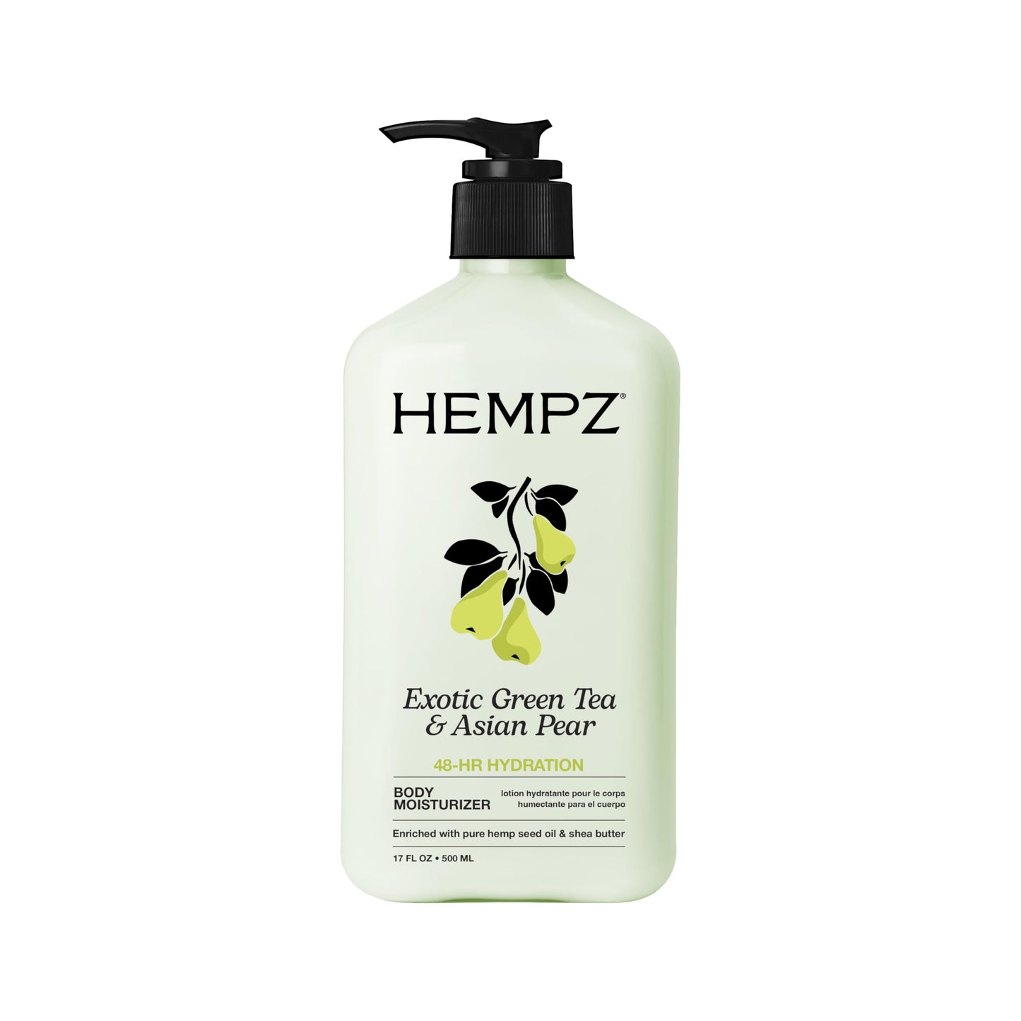 Hempz Exotic Green Tea & Asian Pear Moisturizing Body Lotion - 17 Fl Oz