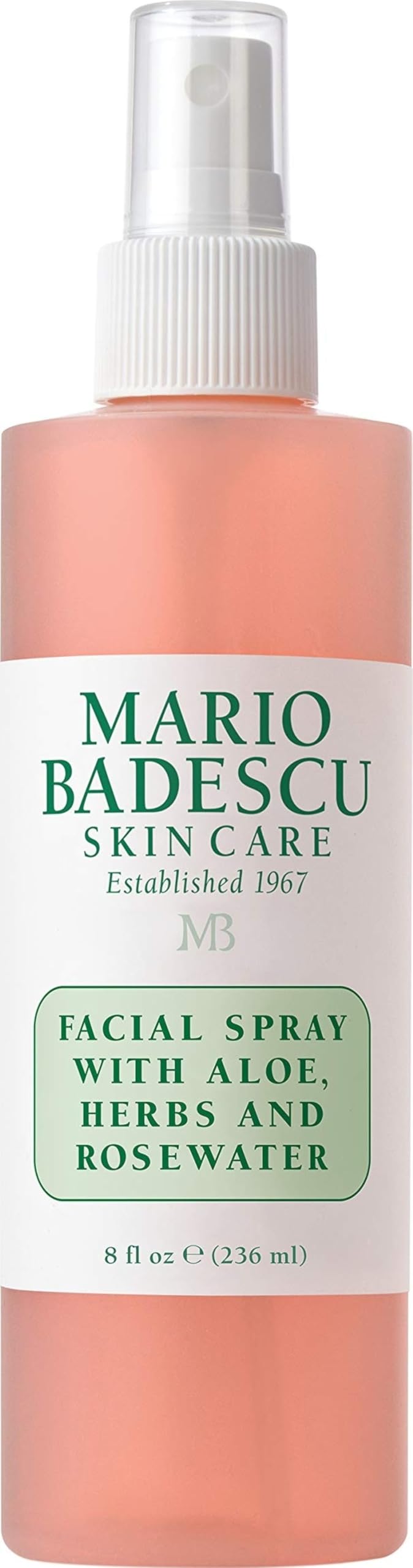 Mario Badescu Facial Spray with Aloe, Herbs and Rose Water for All Skin Types, Face Mist that