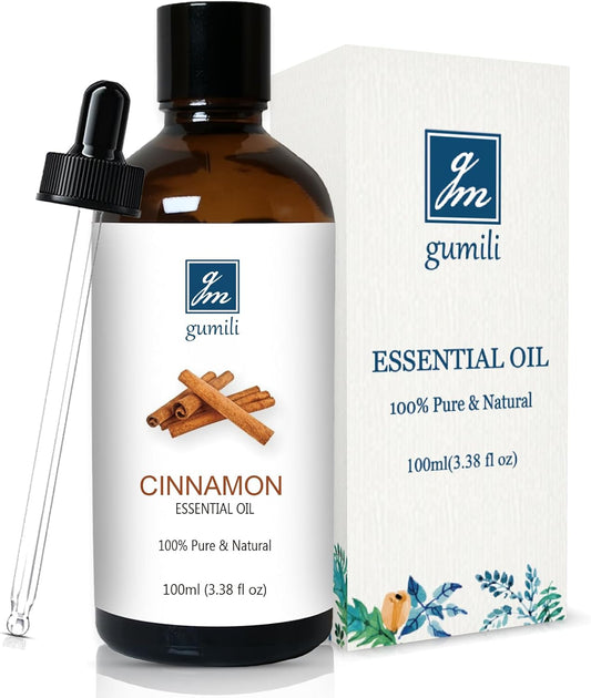 Cinnamon Essential Oil, 100% Pure Undiluted Cinnamon Oil for Diffuser, Massage - 100ml/3.38 oz
