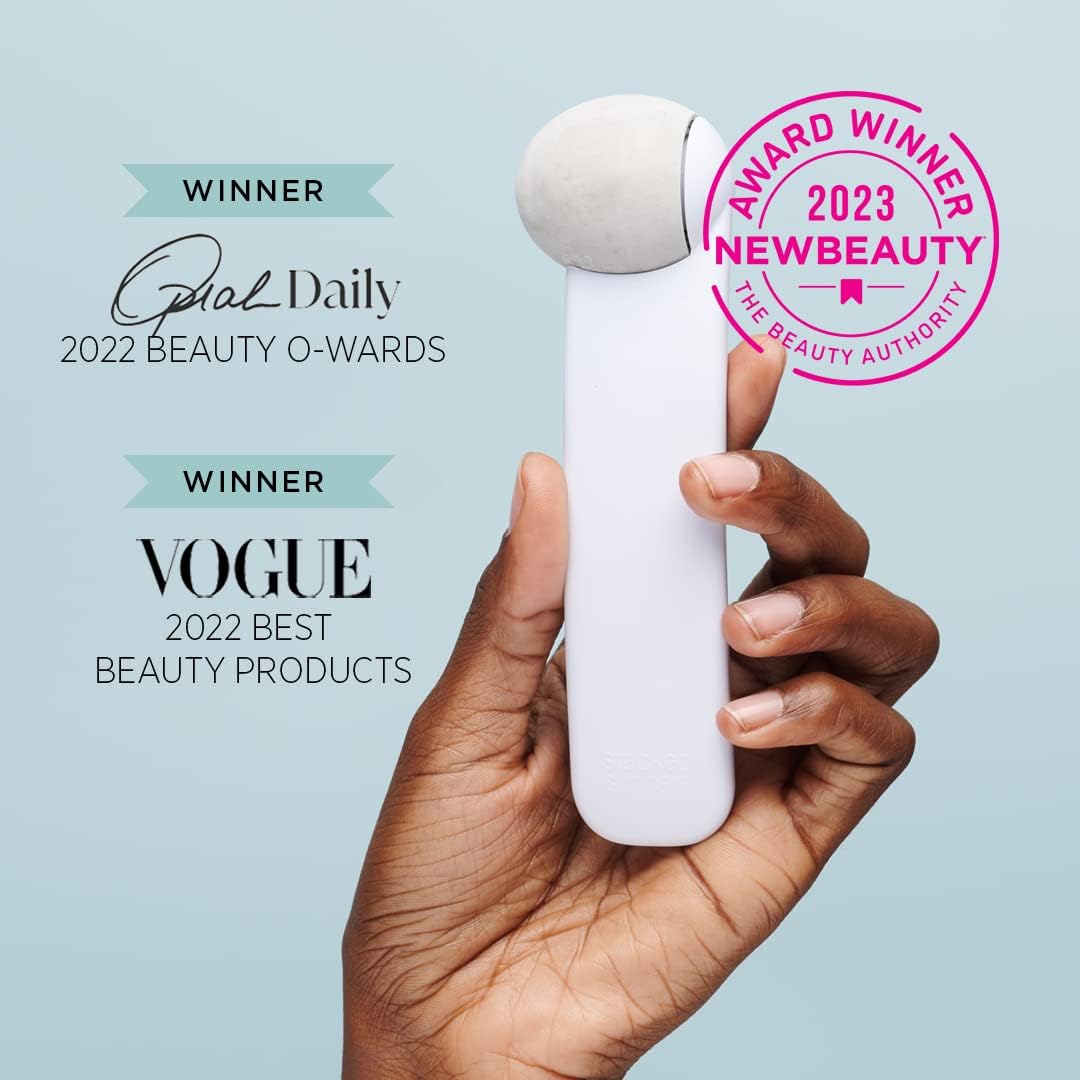 StackedSkincare Ice Roller for Face and Eyes - Stainless Steel Facial Ice Roller for Puffiness, Undereye Bags, Redness, Skin Cooling, and Lymphatic Drainage Massage - Face Roller for Women and Men