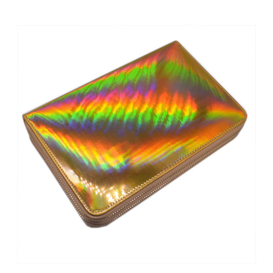 Mezerdoo 216 Slots Stamping Plate Holder Case Rainbow Laser Design Round Square Rectangular Nail