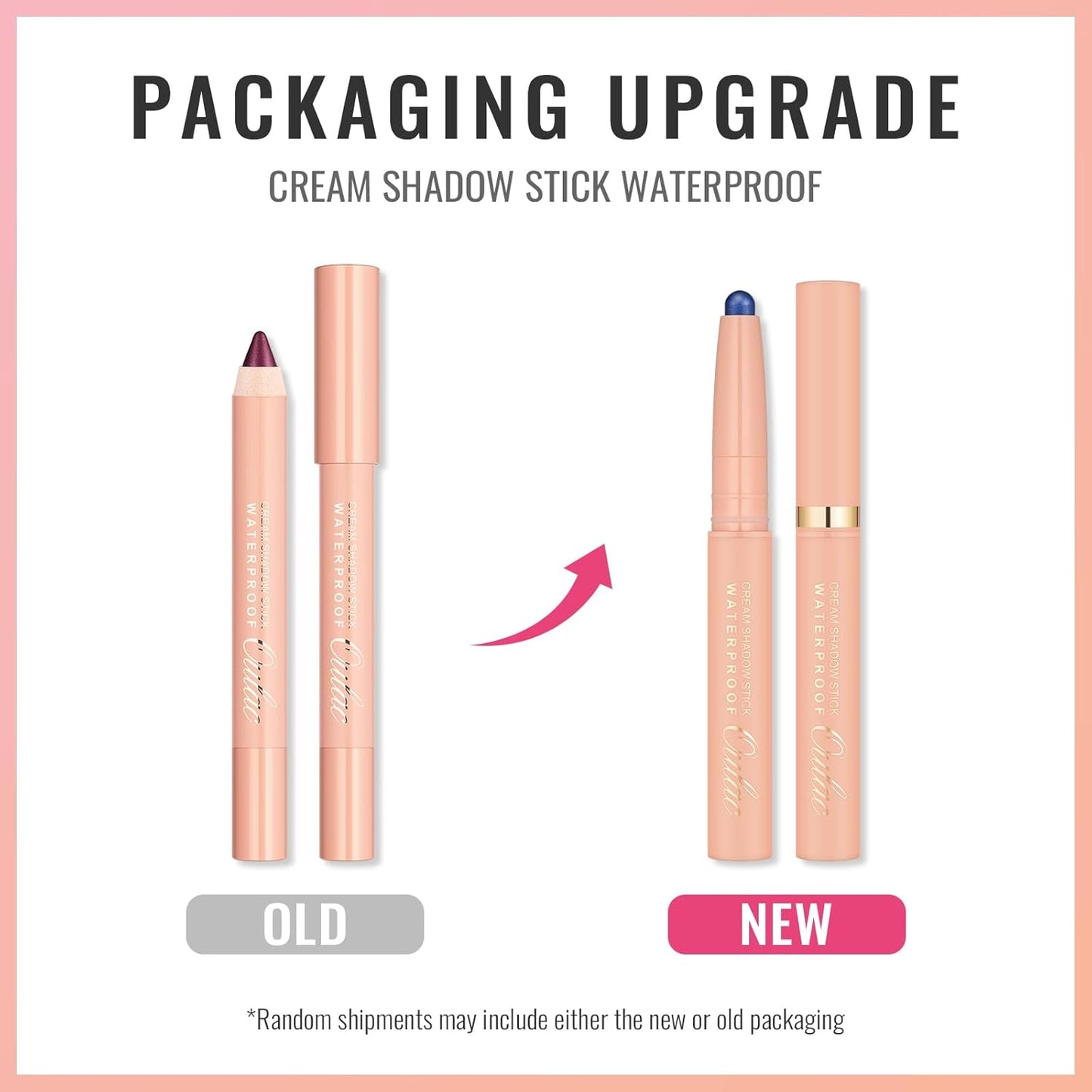 Oulac Waterproof Eye Shadow Stick Smooth and Long Lasting, Shimmering Glitter Finish, Blendable Eyes Makeup, Vegan & Cruelty-Free 3.8g, 18 Careless Whisper