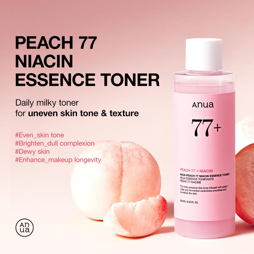 Anua Peach 77 Niacin Essence Toner, 8.45 fl oz