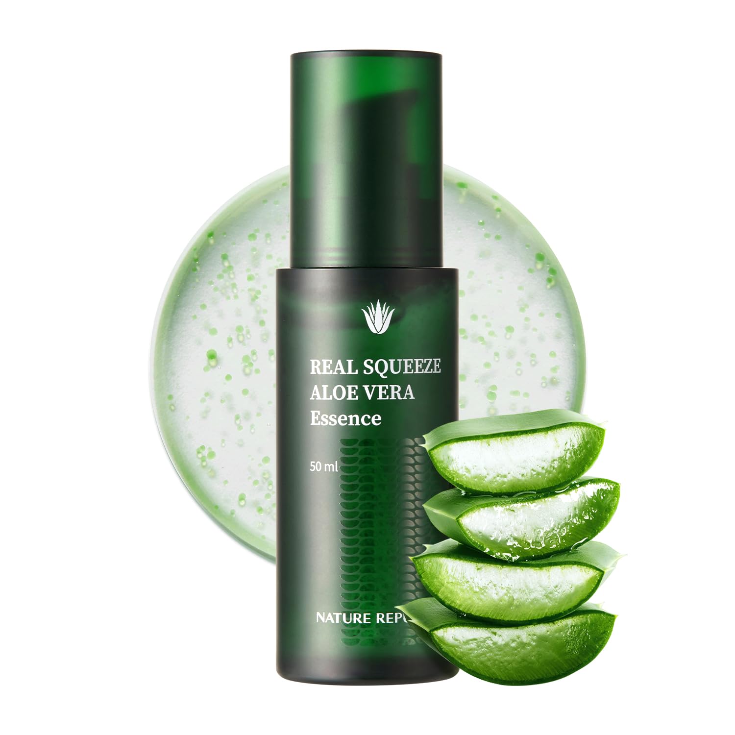 Nature Republic Real Squeeze Aloe Vera Essence | Hydrating Moisturizer & Glow for Face