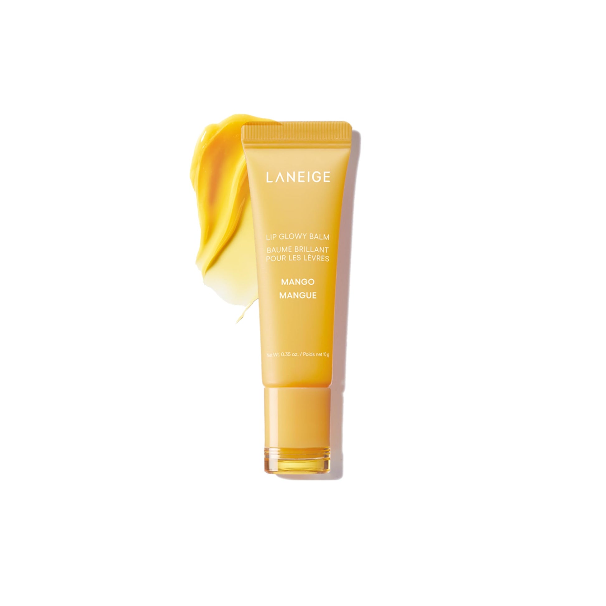 LANEIGE Lip Glowy Balm: Sheer Tinted Lip Treatment Balm Tube with Shea & Murumuru Butters for