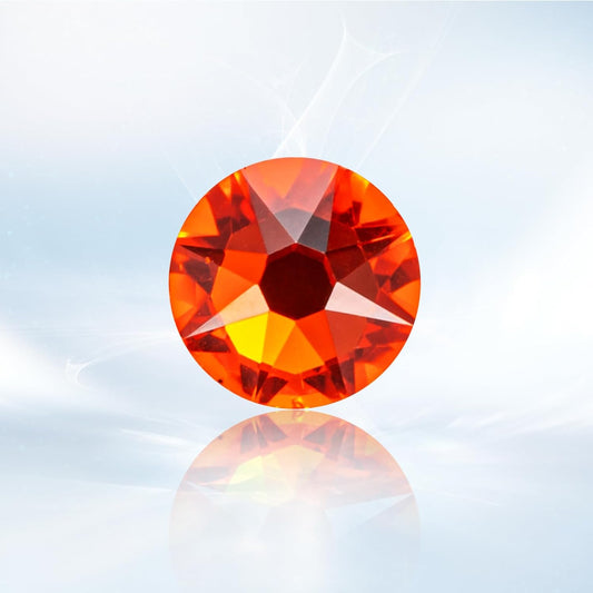Novani Hyacinth/Orange Rhinestones 1440pcs Flat Back Round Rhinestone Style 2088 Sparkly Crystal