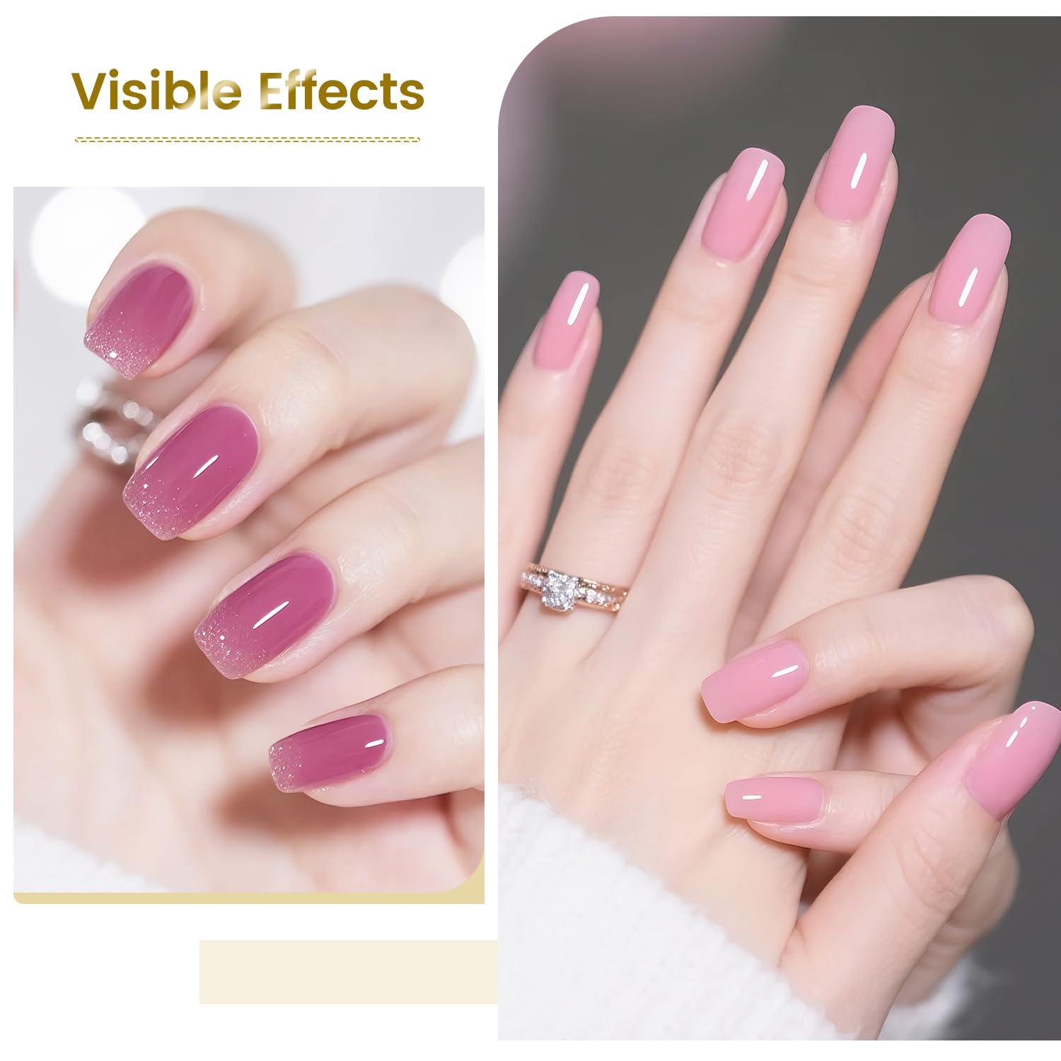 JODSONE Stain-Resistant Gel Top Coat - 16.5ml No Wipe Crystal Top Coat Gel Nail Polish, Anti-Stain