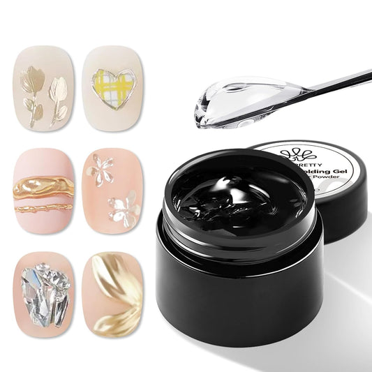 BORN PRETTY 3D Sculpting Gel for Nail Art,No Wipe Semi-solid Modeling Gel for Rubbing Chrome Nail