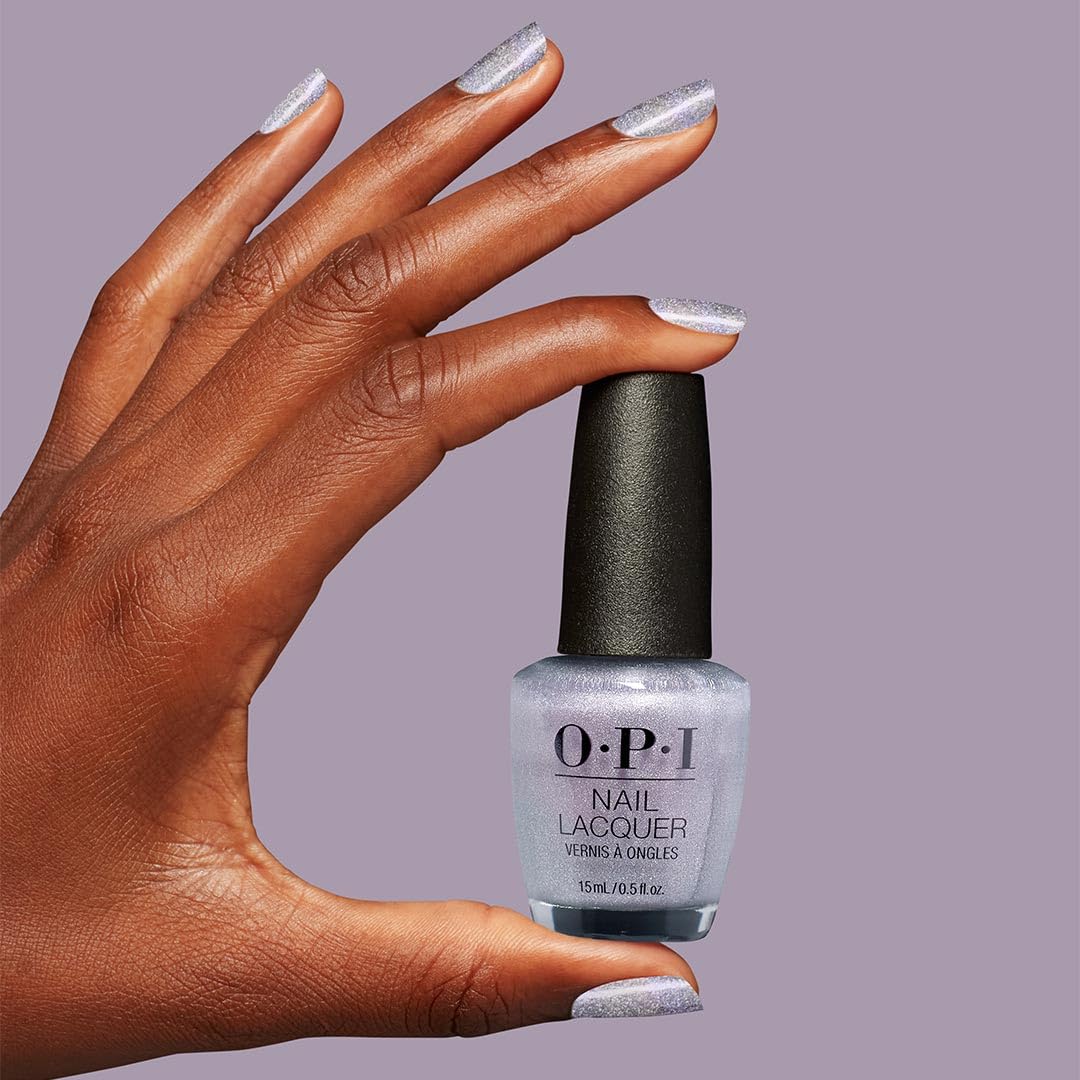 OPI Nail Lacquer Case of Glamnesia | Sheer Pastel Silver Shimmer