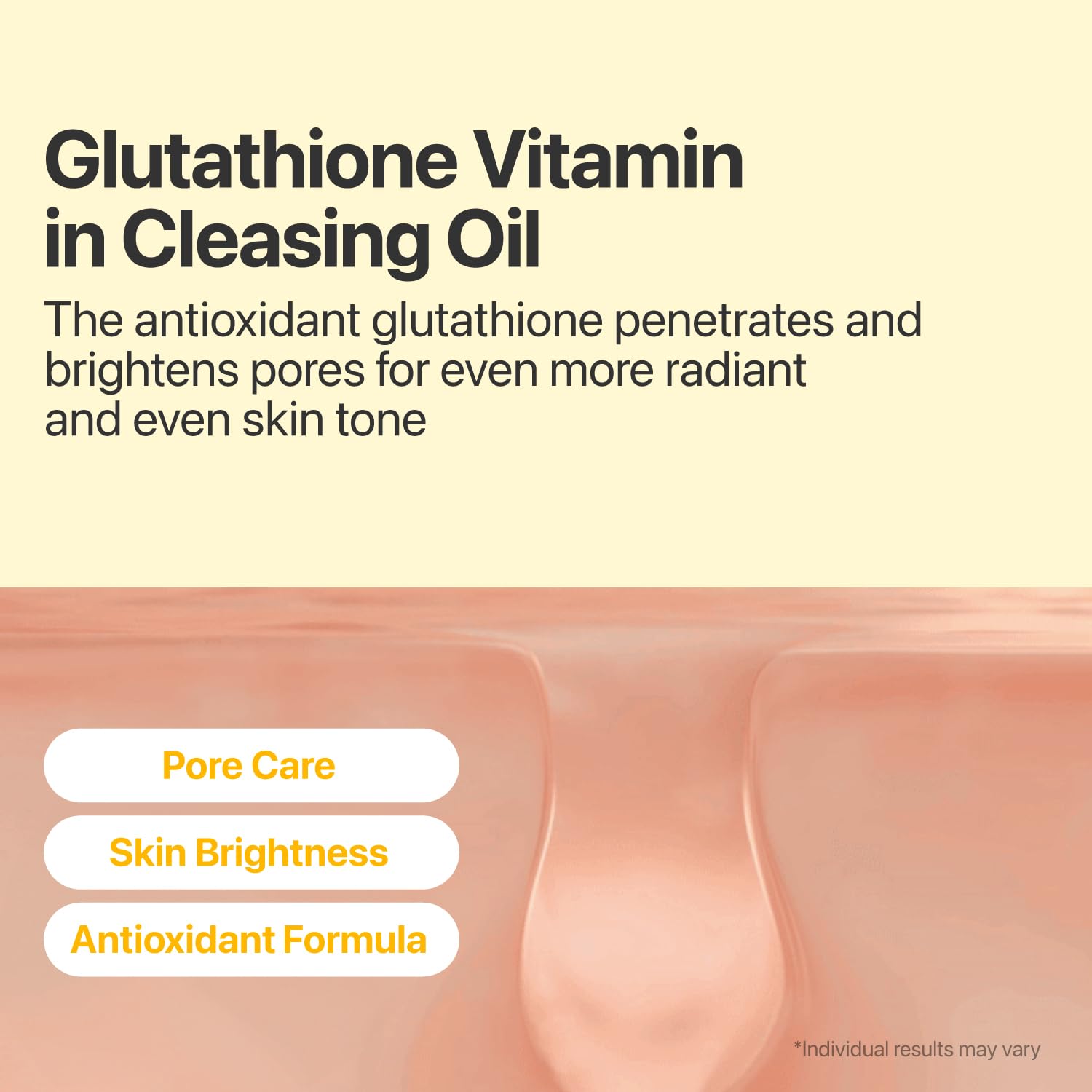 numbuzin No.5 Cleansing Oil, Glutathione & Vitamin C Cleanser for Pores, Sebum & Dark Spots, Rich