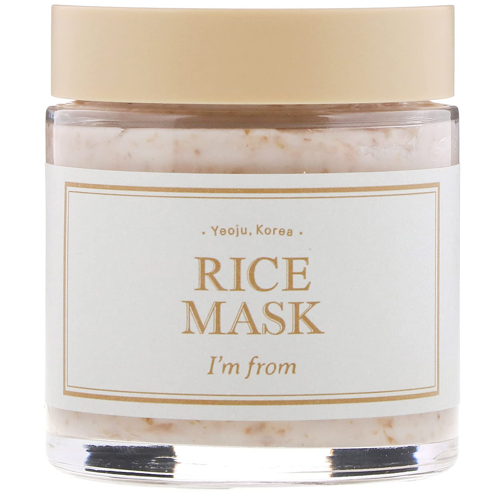 I'm from Rice Mask 3.88 Oz, Gentle Exfoliating Wash Off Facial Mask for Dull, Rough Skin, Pore