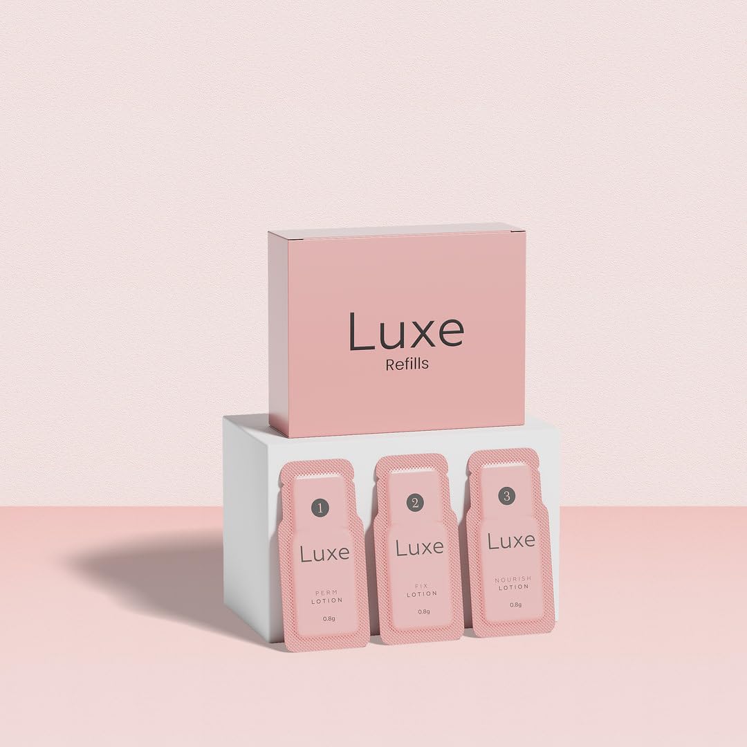 Sachets Refills for Lash Lifting - Long Lasting Finish - Professional Results up to 8 Weeks - Eyelash Curling Set at Home - Set for 3 Applications - Luxe Cosmetics