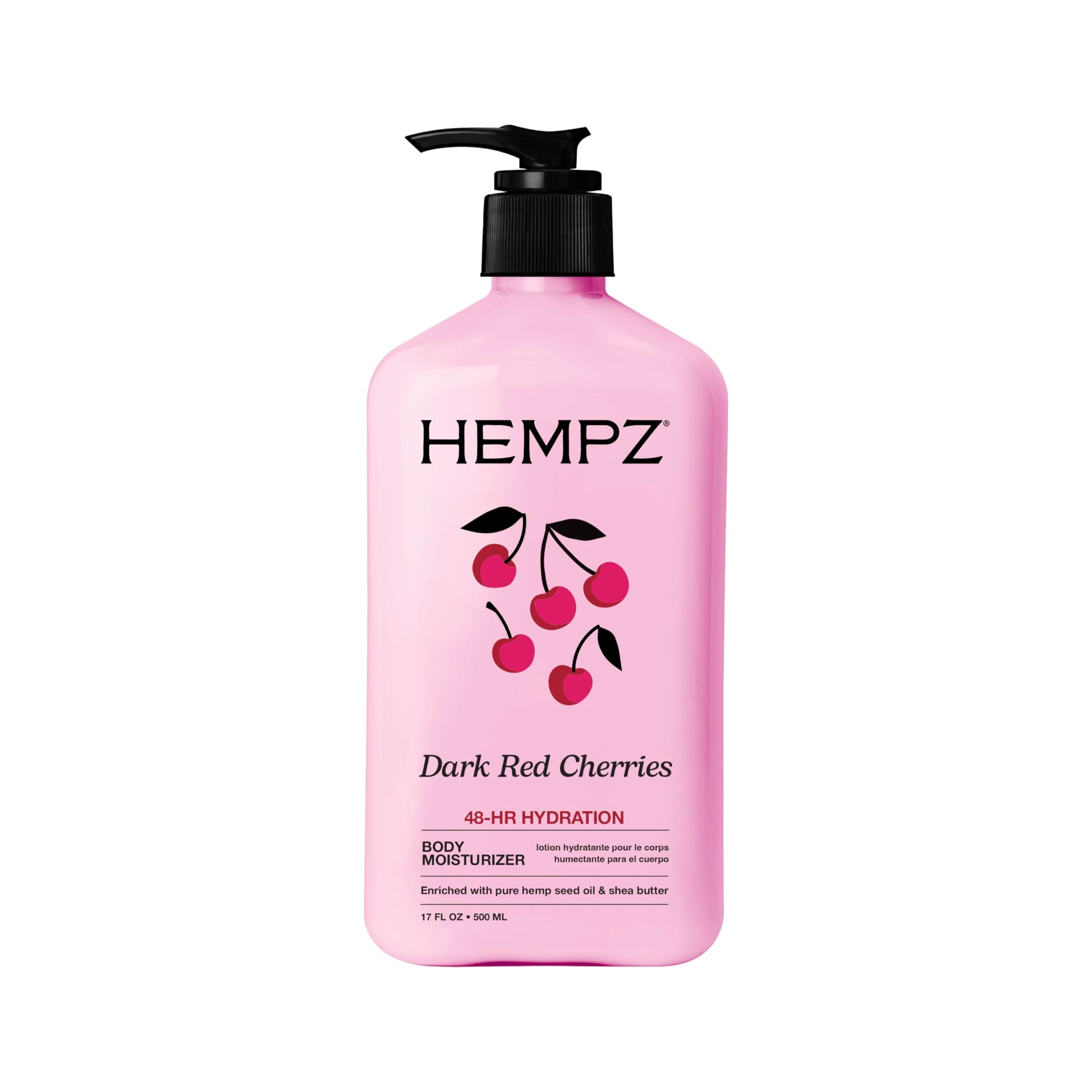 Hempz Dark Red Cherries Moisturizing Body Lotion - 17 Fl Oz