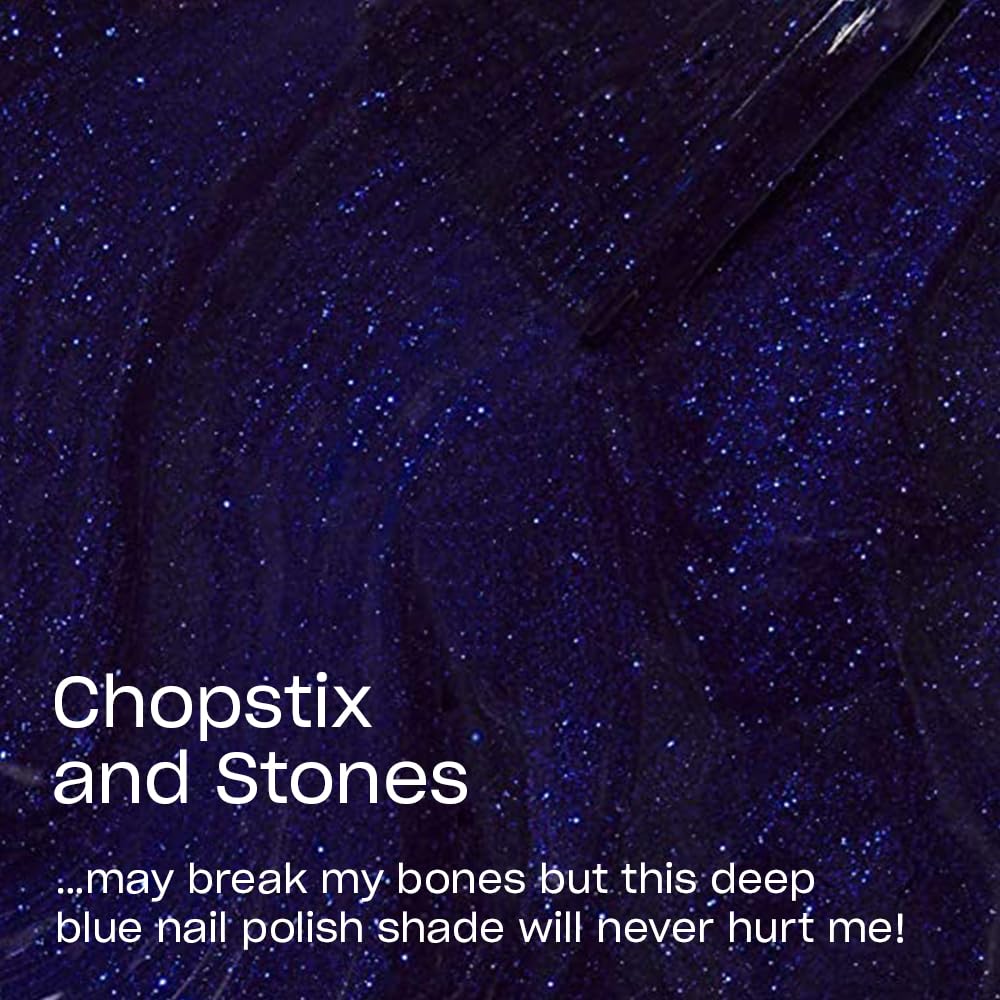 OPI Nail Lacquer Chopstix and Stones | Opaque Dark Blue Shimmer Nail Polish