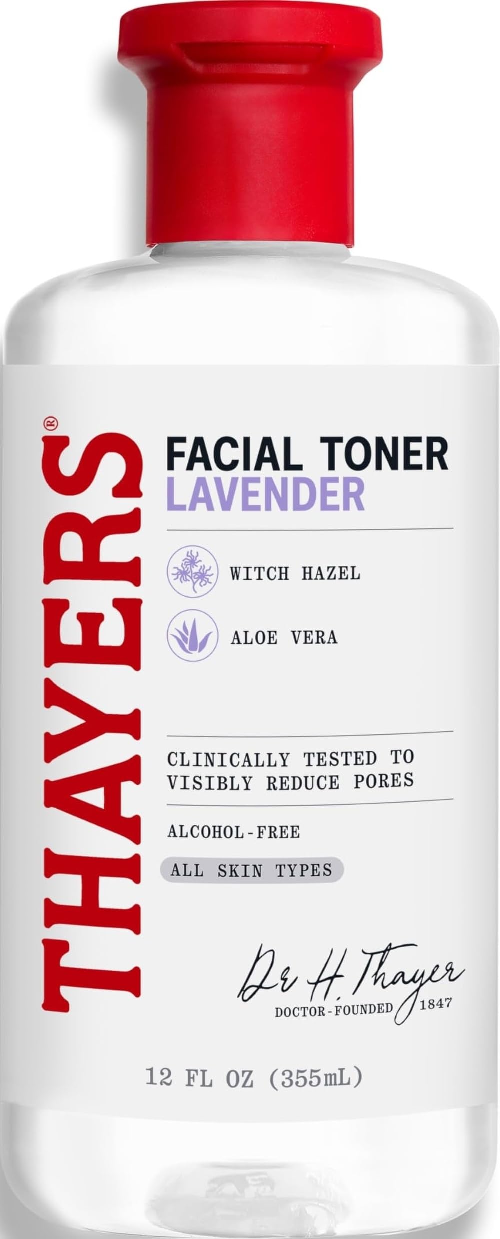 THAYERS Alcohol-Free, Hydrating Lavender Witch Hazel Facial Toner with Aloe Vera Formula, Vegan