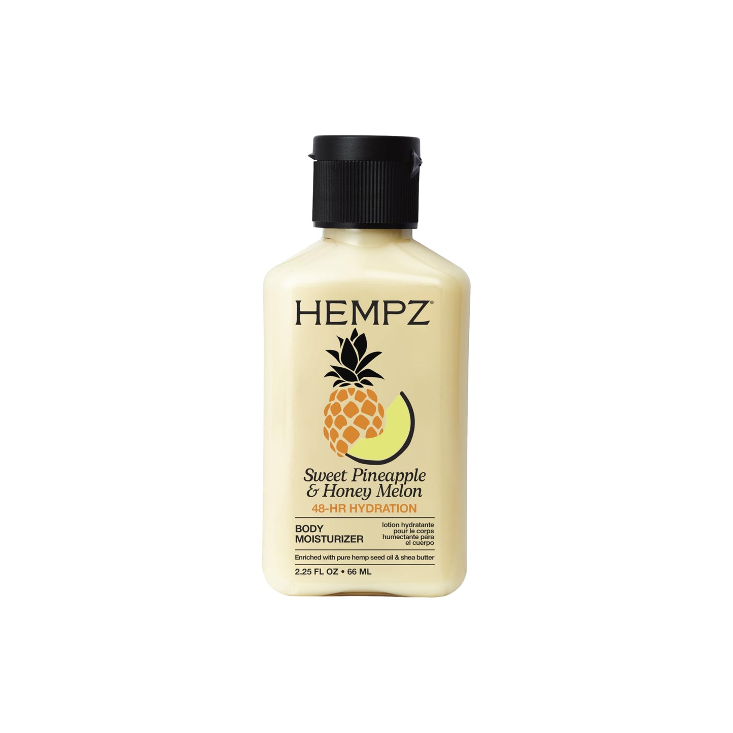 Hempz Sweet Pineapple & Honey Melon Moisturizing Skin Lotion, Hemp Seed Herbal Body Moisturizer