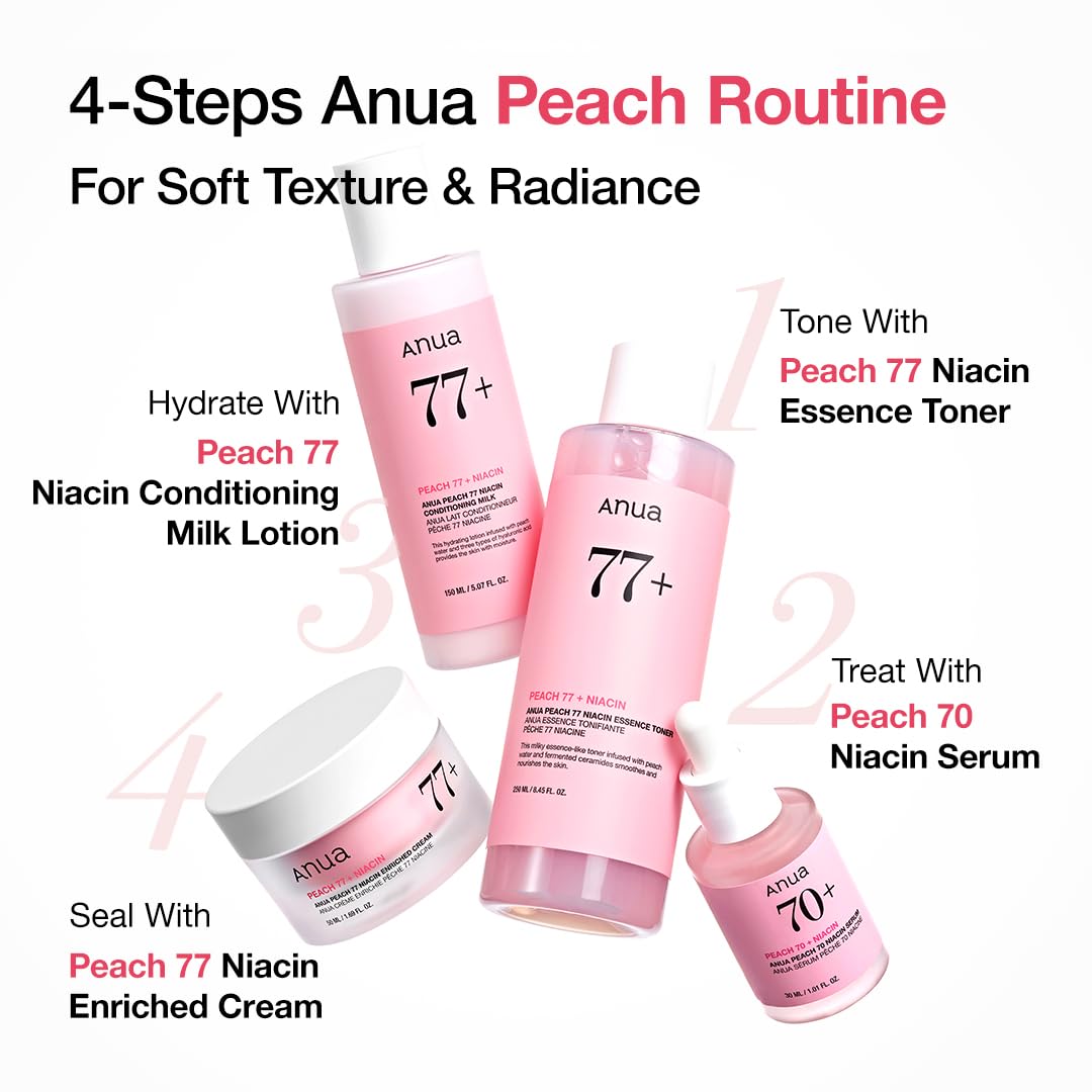 Anua Peach 77 Niacin Essence Toner, 8.45 fl oz