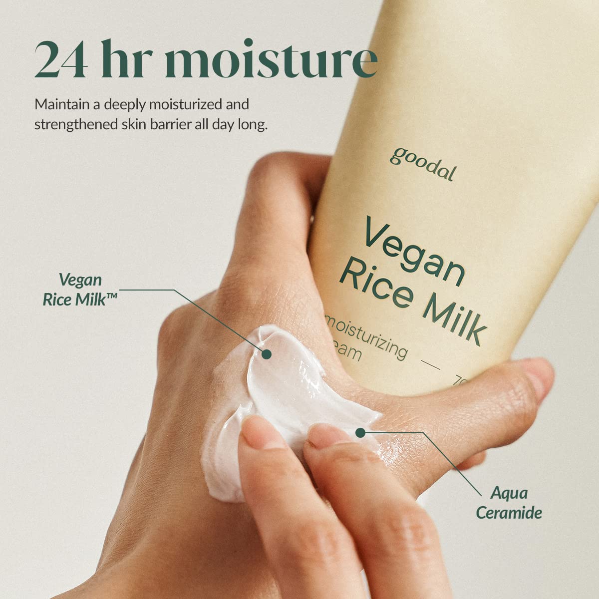 Goodal Mild Vegan Rice Milk Moisturizing Cream 2.36 fl oz.
