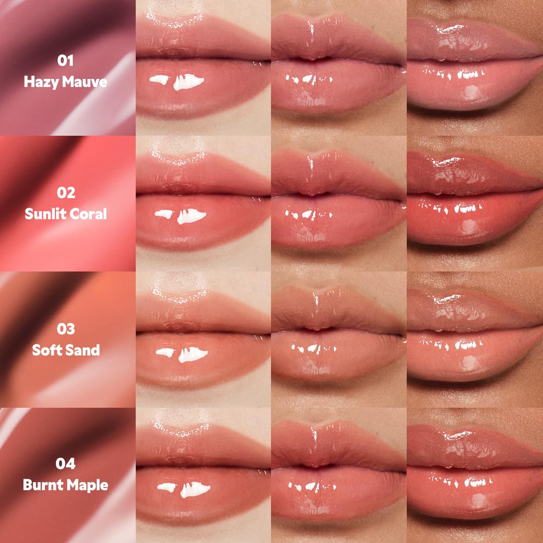 TIRTIR Sun Bouncy Glow Lip Balm #04 Burn Maple | SPF 30, Korean Skincare, UV Shield Lip Sunscreen