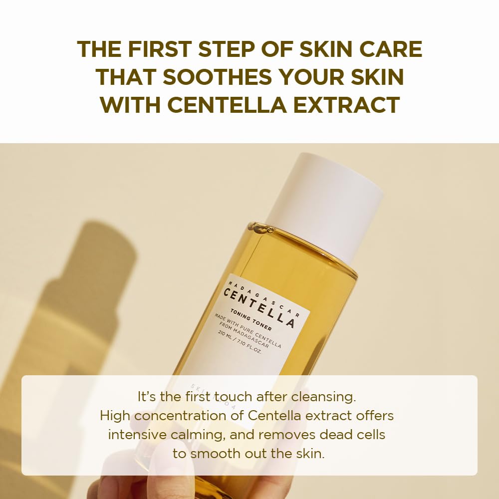SKIN1004 Centella Toning Toner, Korean Face Essence with Centella Asiatica, Hydrating Facial