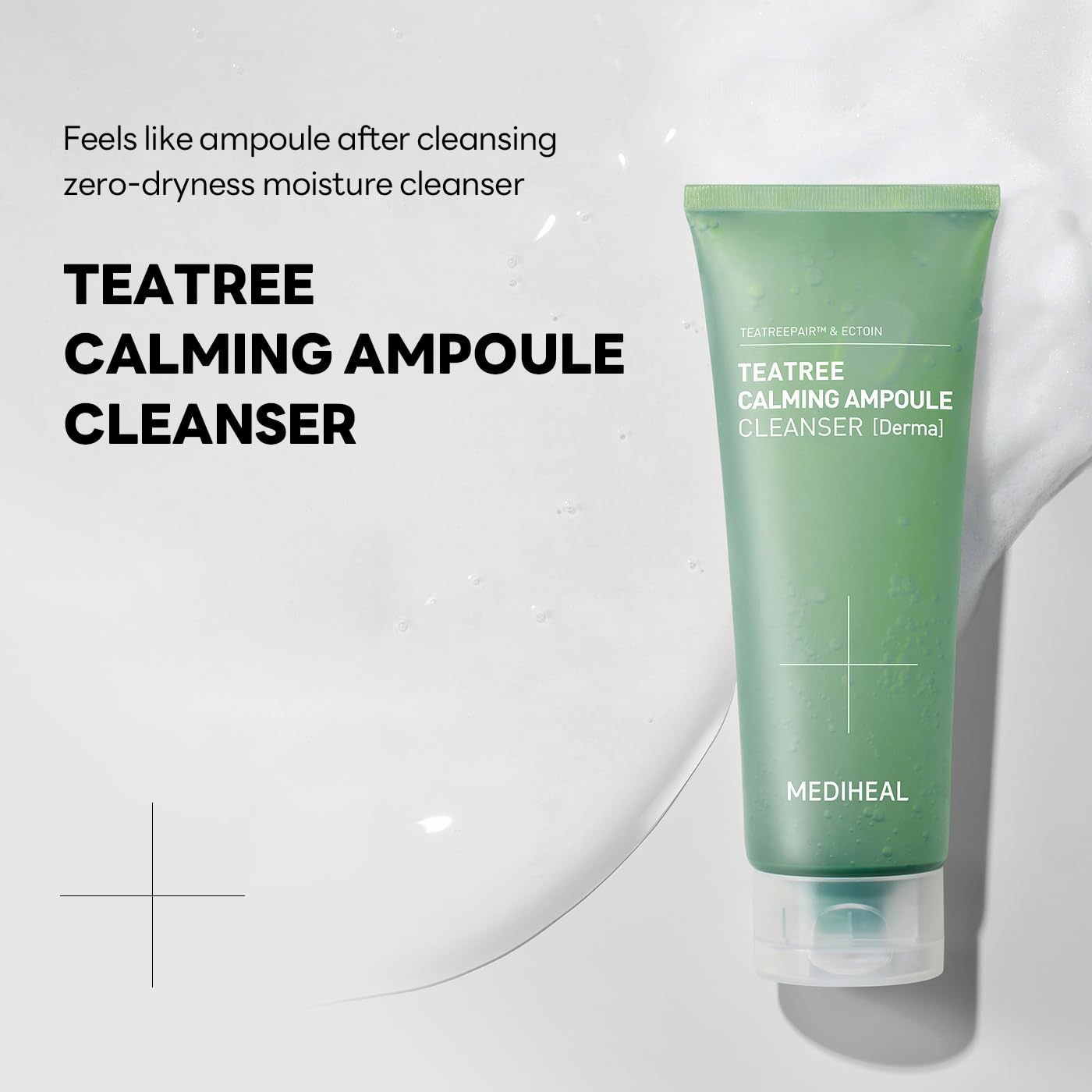 MEDIHEAL Teatree Calming Ampoule Cleanser Set (6.76 fl oz + 1.69 fl oz)