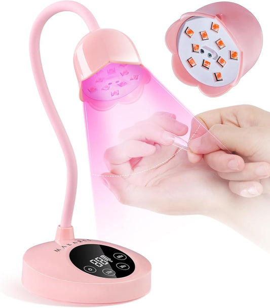 Makartt UV Nail Lamp: Flash Cure lamp UV Light for Gel Nails Polish Luminoza 30W Rechargeable LED
