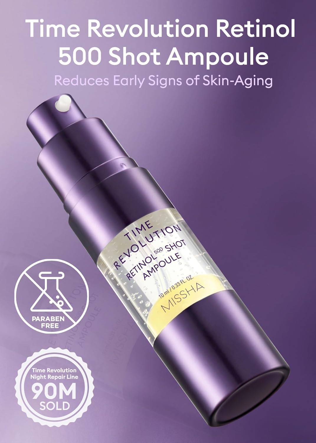 MISSHA Time Revolution Night Repair Retinol Intensive Ampoule 0.33 oz