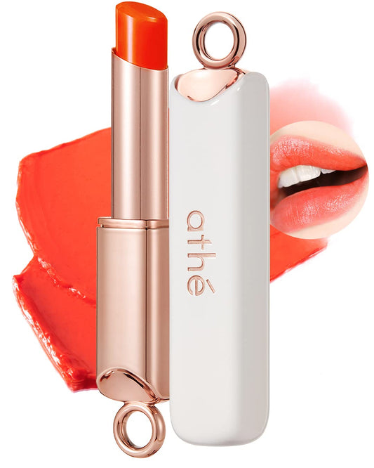 ATHÉ Authentic Lip Balm 10 JOYFUL (Tinted), Lightweight Wear & Plumping Lips without Stickiness, Moisturizing & Nourishing Plant-Based Vegan Chapstick for Dry, Petrolatum Free, Cruelty-Free