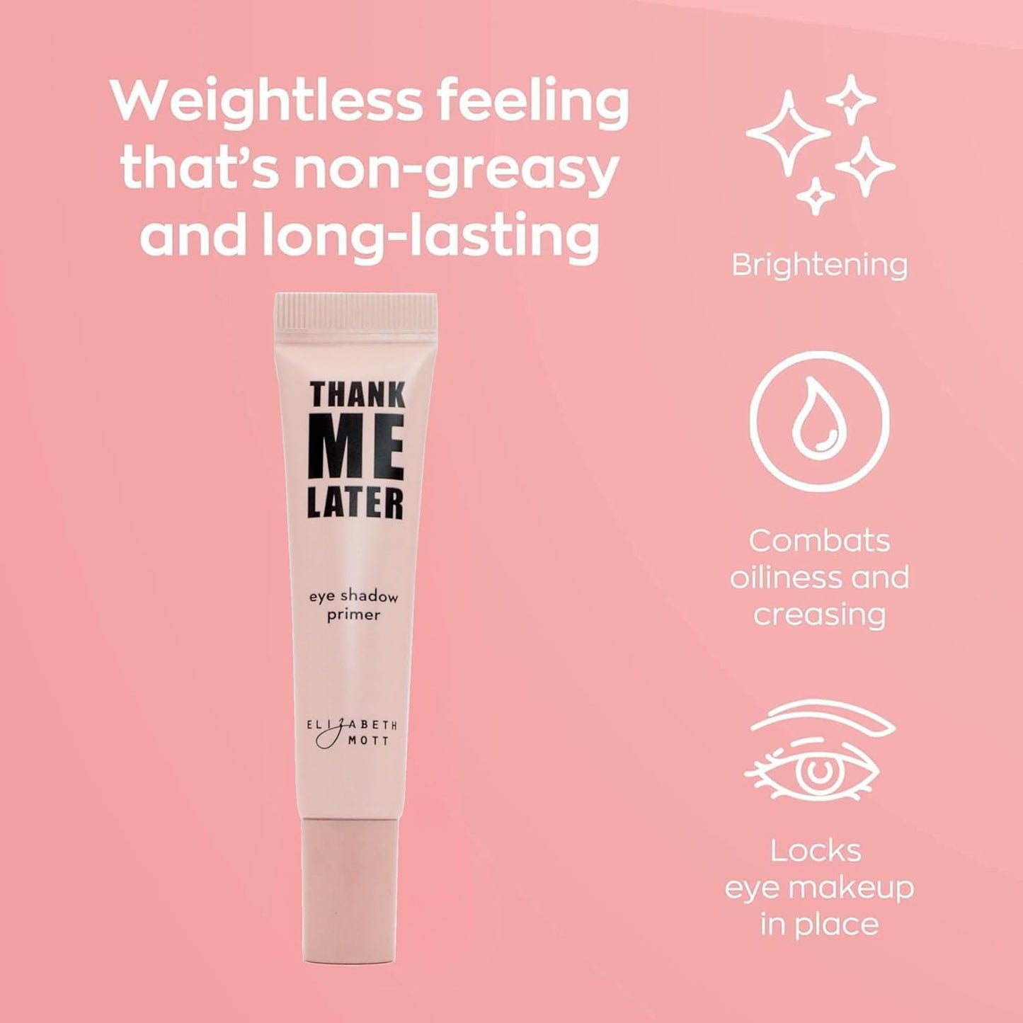 Elizabeth Mott Thank Me Later Color Correcting & Eye Primer Duo – Face Primer with Niacinamide for Redness Control & Smooth Makeup Base – Eye Primer for Long-Lasting, Crease-Free Eyeshadow – 30g + 10g