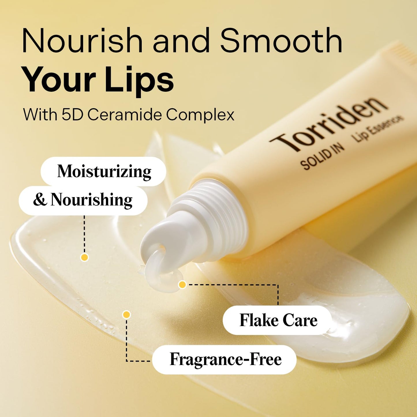 Torriden SOLID In Ceramide Lip Essence 0.37 fl.oz * 2 (Pack of 2) | Moisturizing Lip Essence for
