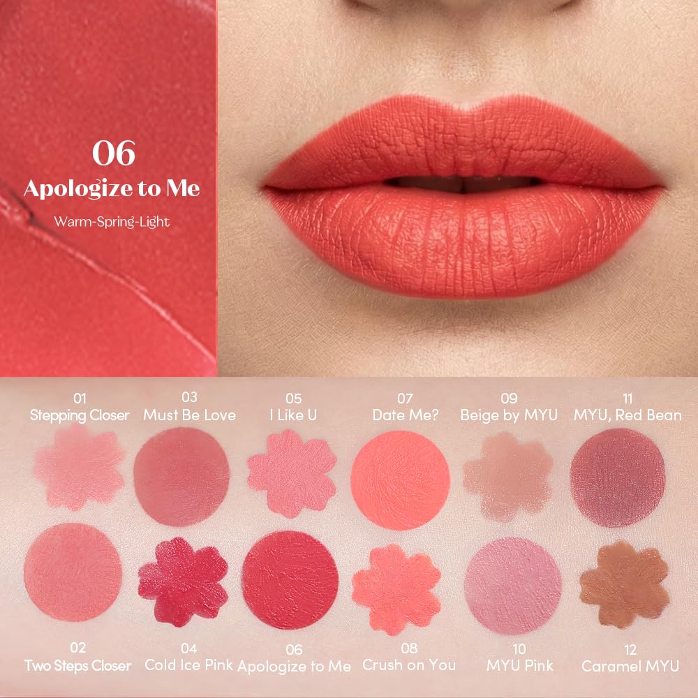 ETUDE Soft Fixing Lip Tint (Apologize to Me) – Blurring Matte Finish, Lightweight Creamy Texture