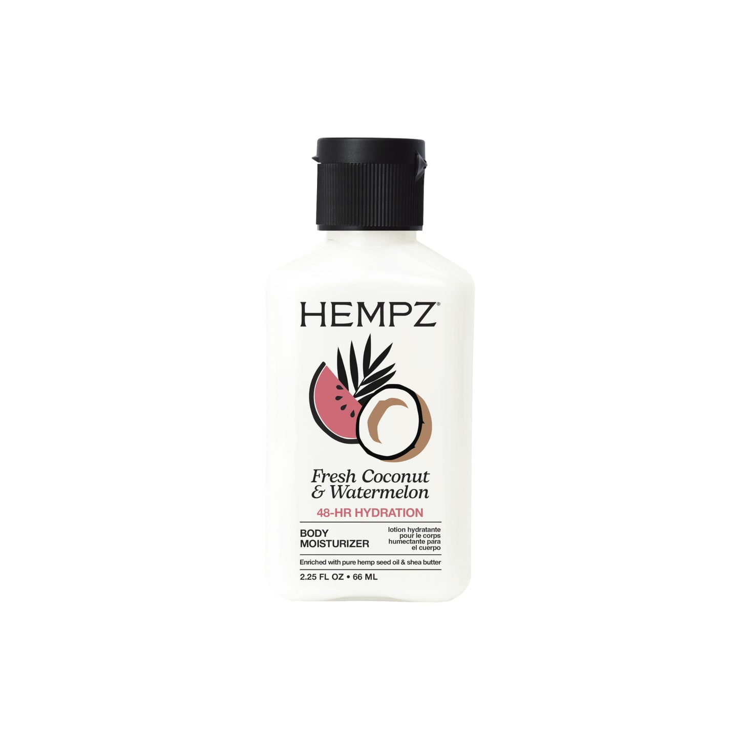 Hempz Herbal Body Moisturizer, Pearl White, 2.25 Ounce