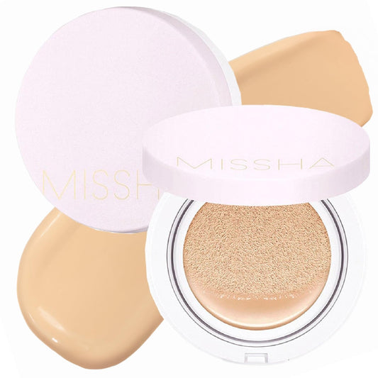 MISSHA Magic Cushion Foundation (2 Pack) No.23 Natural Beige, Dewy Coverage