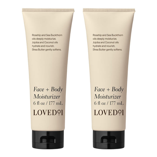 Face & Body Moisturizer, John Legend Skincare, Fragrance-Free, Daily Hydrating Cream, Deeply-Moisturizing & Non-Greasy Formula with Shea Butter, 2-Pack (6 oz each)