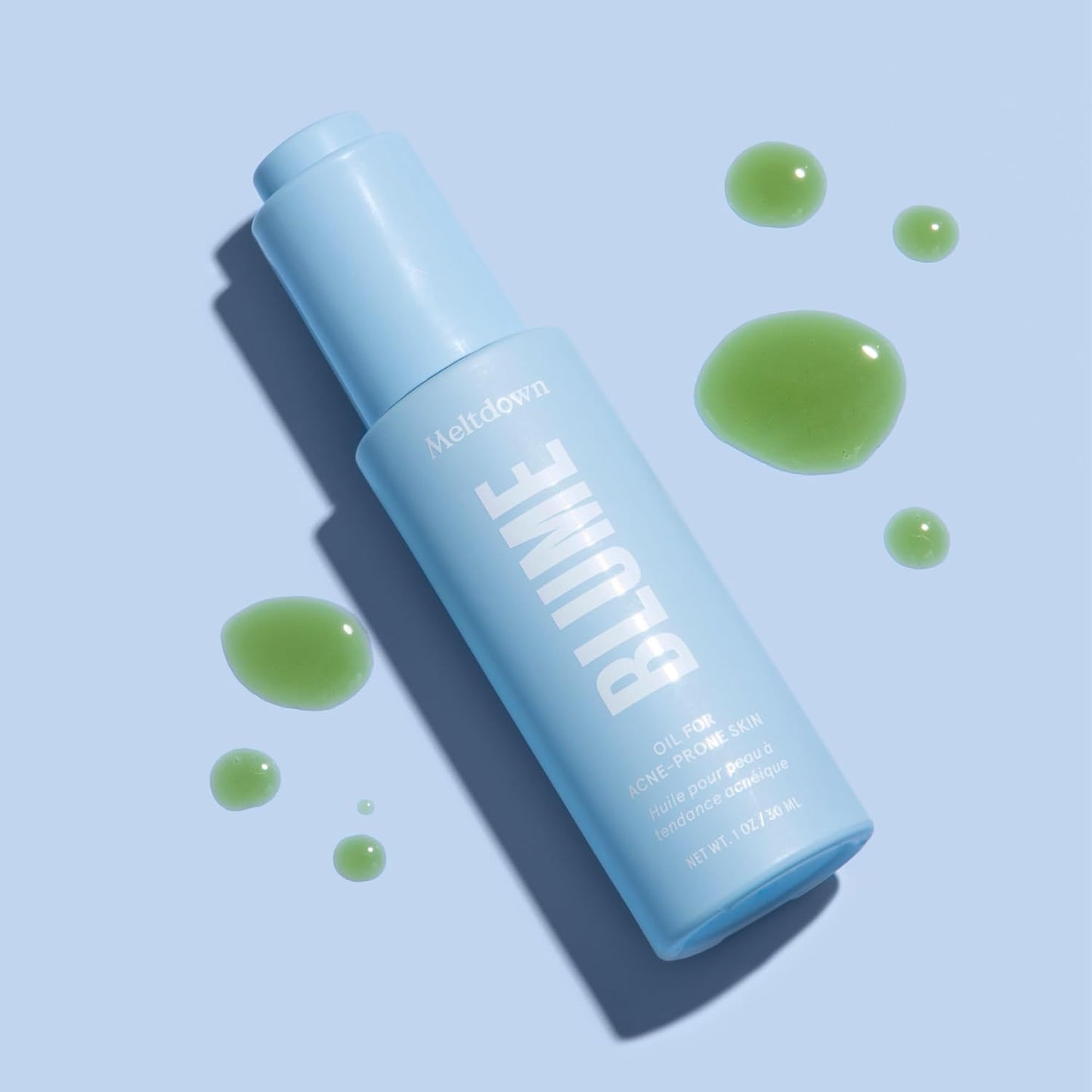 Blume Meltdown - Blue Tansy Face Oil - Acne Treatment + Pore Minimizer - Skin-Smoothing Face Serum with Black Cumin Seed & Rosehip Oil - Helps Calm Redness and Improve Texture (1 Fl oz)