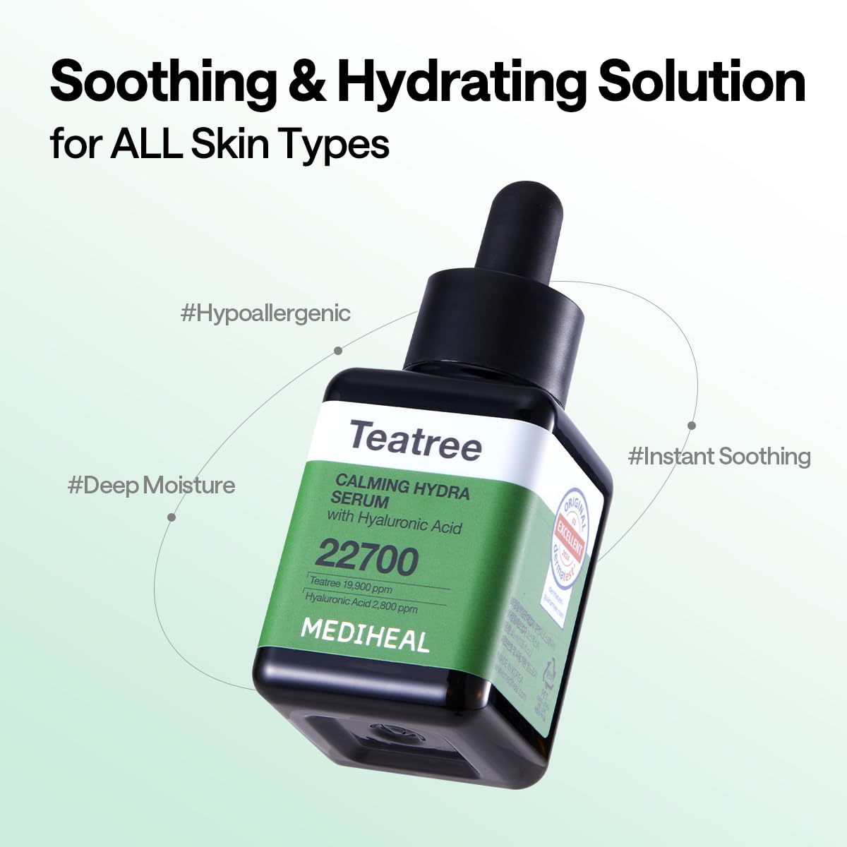 MEDIHEAL Teatree Calming Serum with Panthenol for Redness Care (1.35 fl.oz)