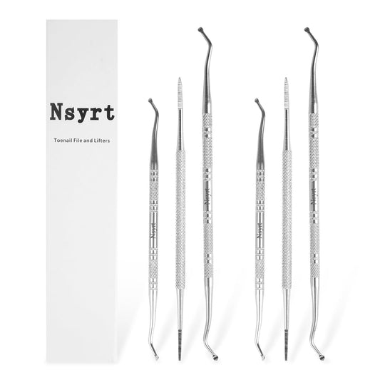 6PCS Ingrown Toenail File and Lifters,Professional Surgical Stainless Steel Ingrown Toenail Tool